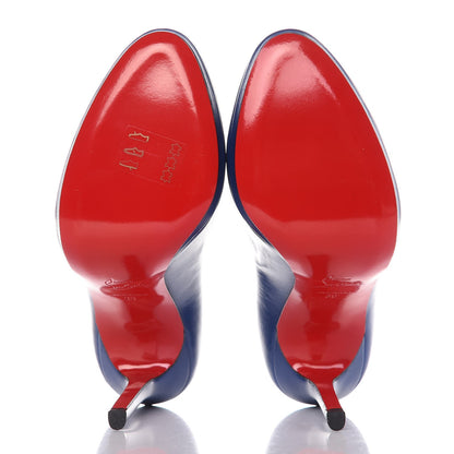 Christian Louboutin Kid Neofilo 120 Platform Pumps 38 Neptune 5 of 8
