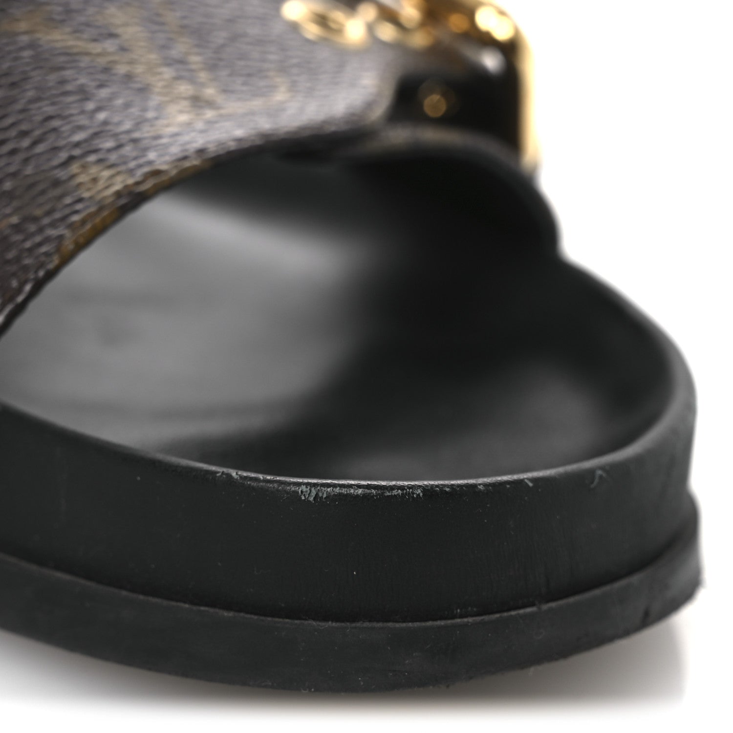 Louis Vuitton Monogram Bom Dia Mule Sandals 39 Black 10 of 11