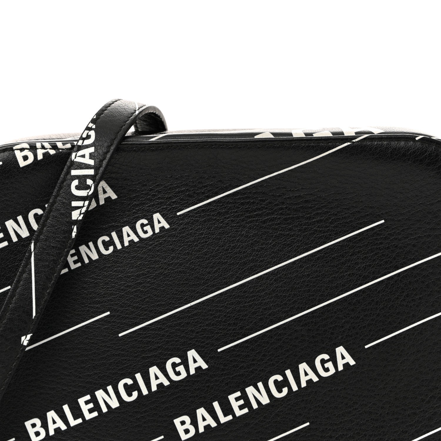 Balenciaga Calfskin Everyday Logo Print S Camera Bag Black 8 of 12