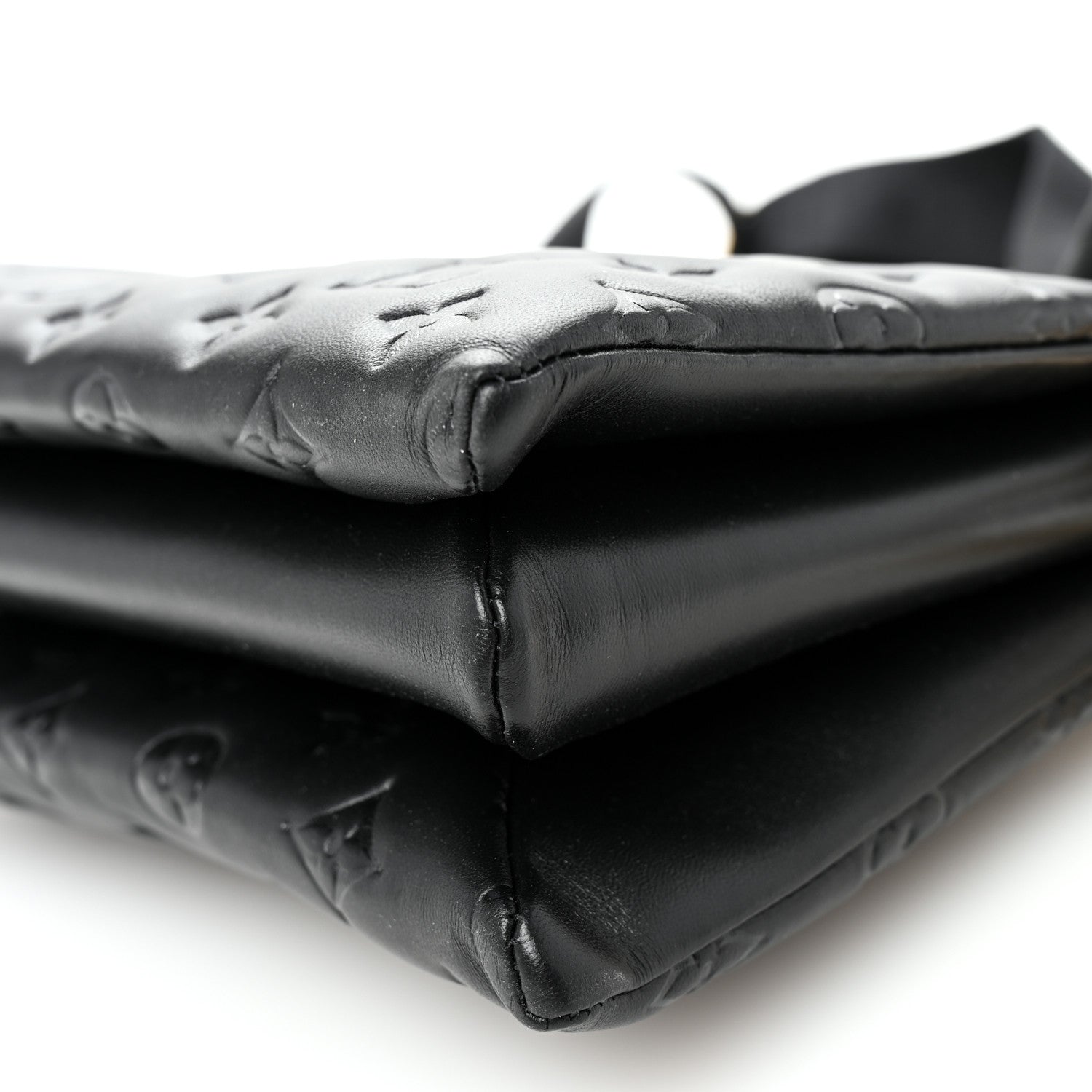 Louis Vuitton Lambskin Embossed Monogram Coussin PM Black 11 of 11