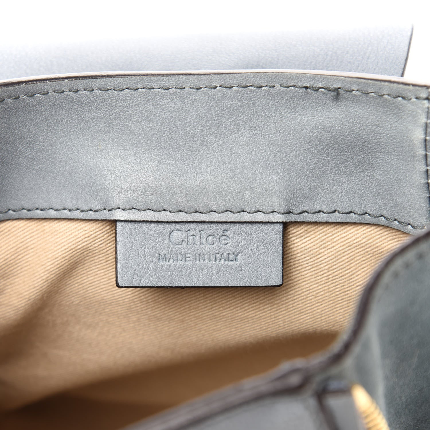 Chloe Suede Calfskin Mini Faye Backpack Cloudy Blue 8 of 12