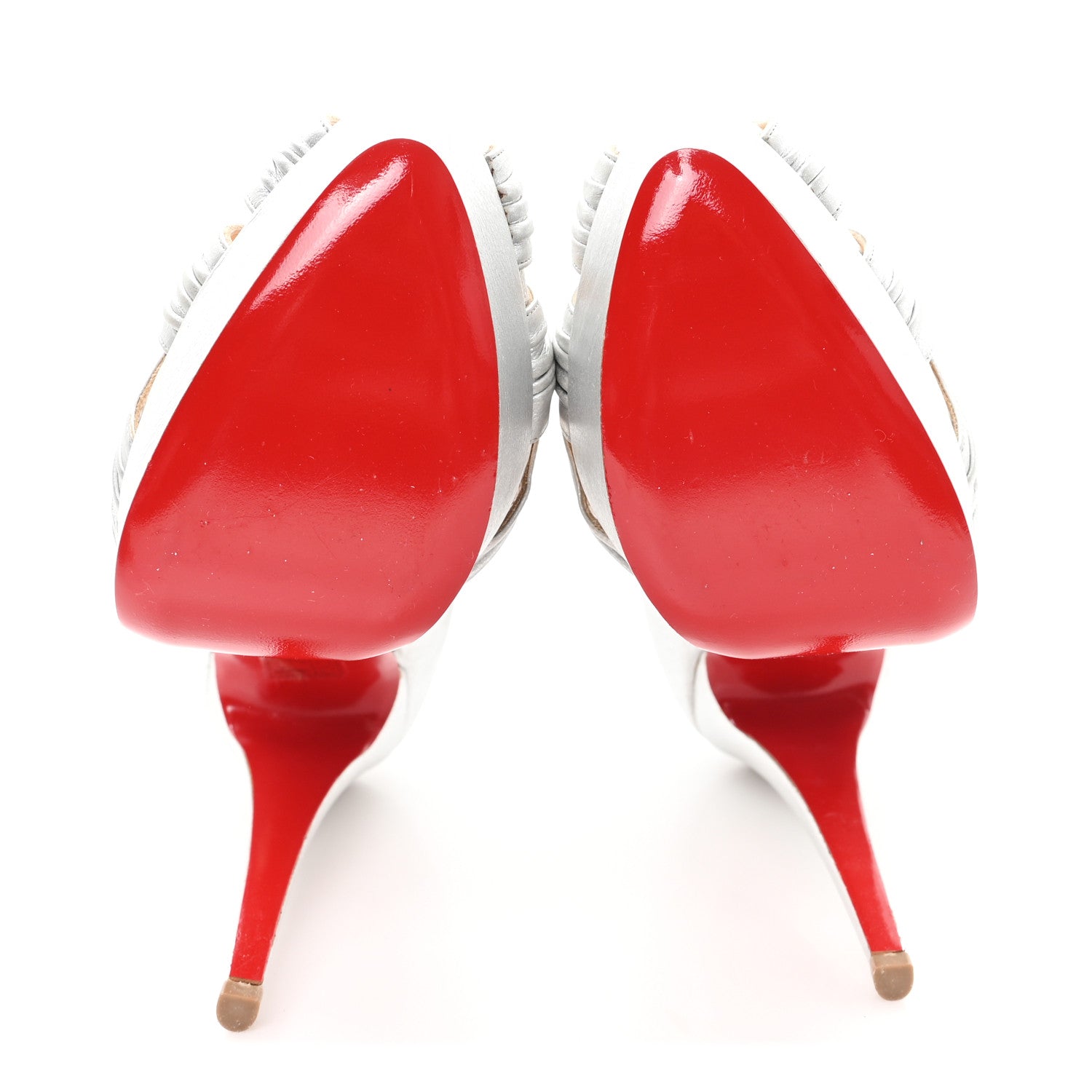 Christian Louboutin Nappa Aborina 150 Pumps 39.5 Silver 6 of 9