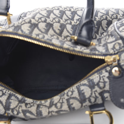 Christian Dior Denim Monogram Boston Navy 4 of 11