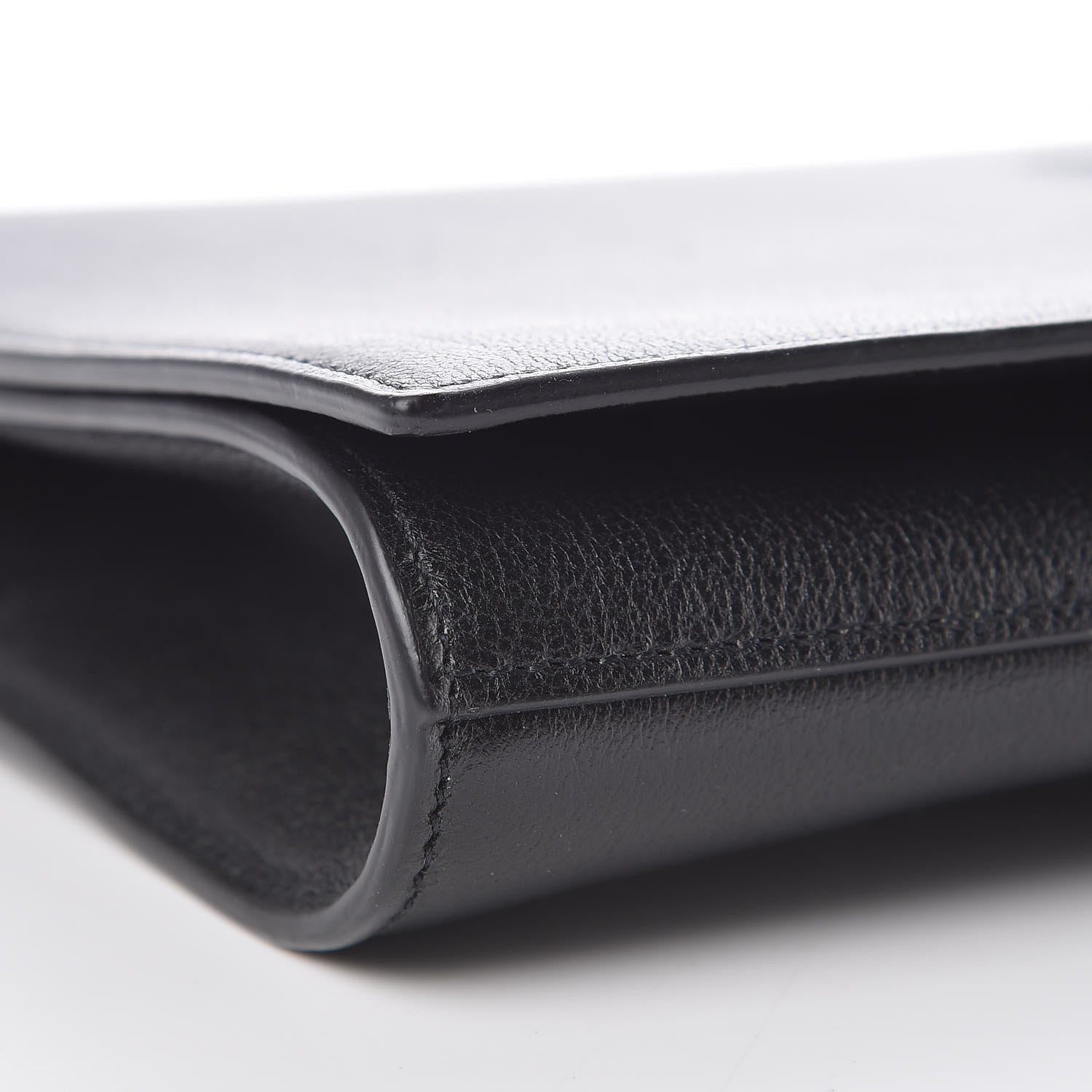 Saint Laurent Calfskin Monogram Large Belle De Jour Clutch Black 8 of 9