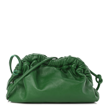 Mansur Gavriel Lambskin Mini Cloud Clutch Green 1 of 9