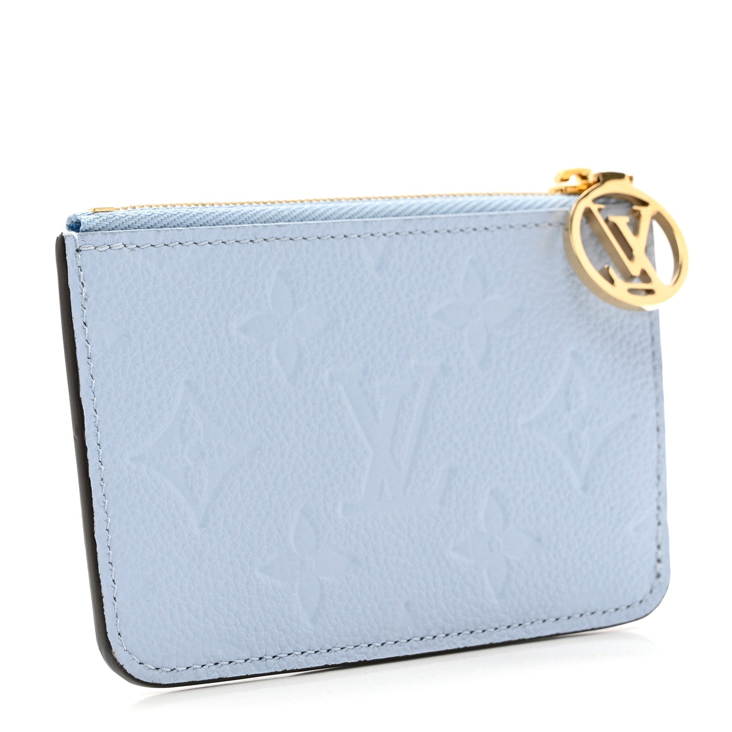 Louis Vuitton Empreinte Monogram Zipped Romy Card Holder Bleu Nuage 3 of 7