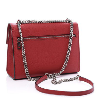 Louis Vuitton Soft Calfskin Mylockme Chain Bag BB Rubis 2 of 11
