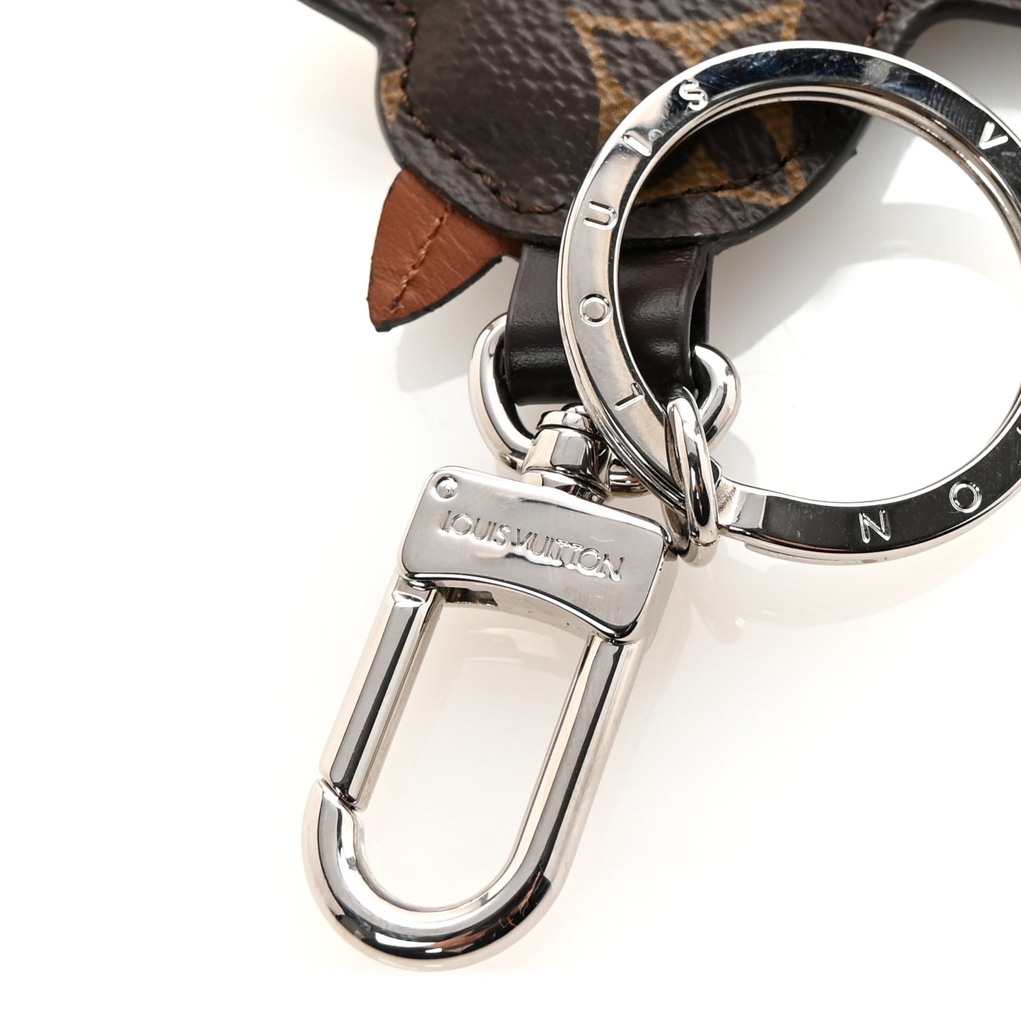 Monogram Dog Bag Charm Key Holder