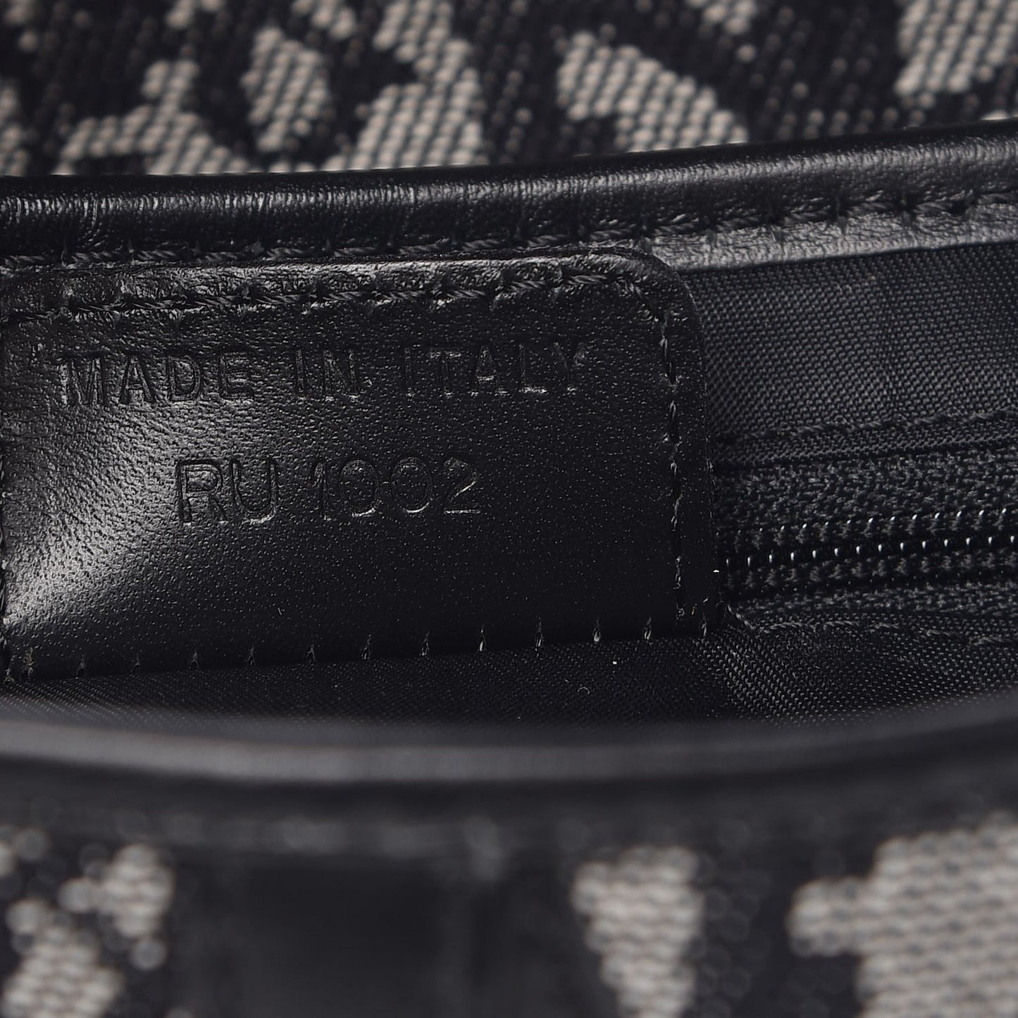 Monogram Saddle Bag Black