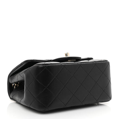 Chanel Lambskin Quilted Mini Square Flap Black 4 of 10