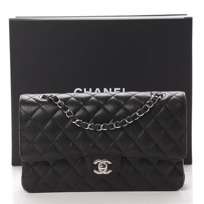 Chanel Caviar Quilted Medium Double Flap Black 11 of 11