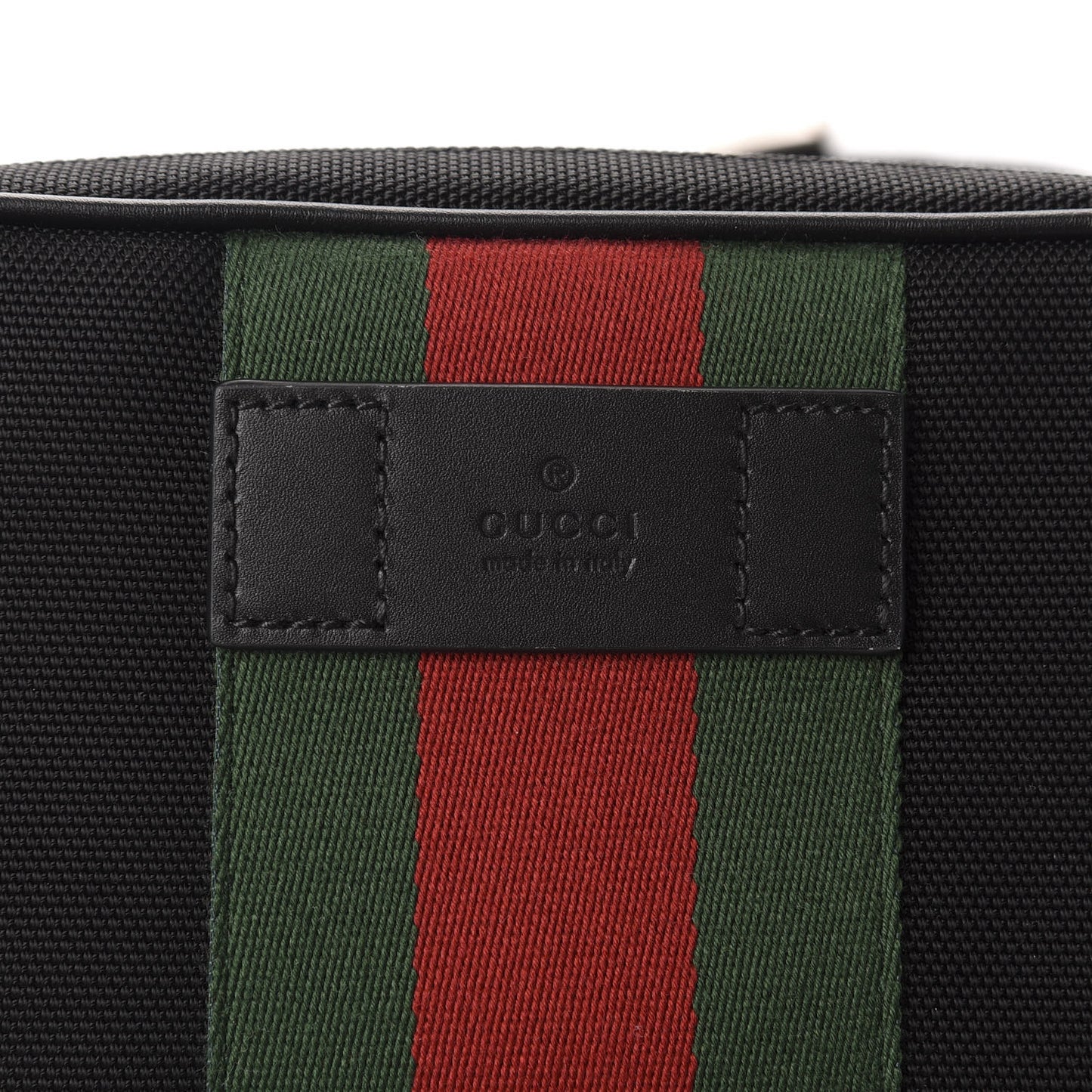 Canvas Web Slim Belt Bag Black