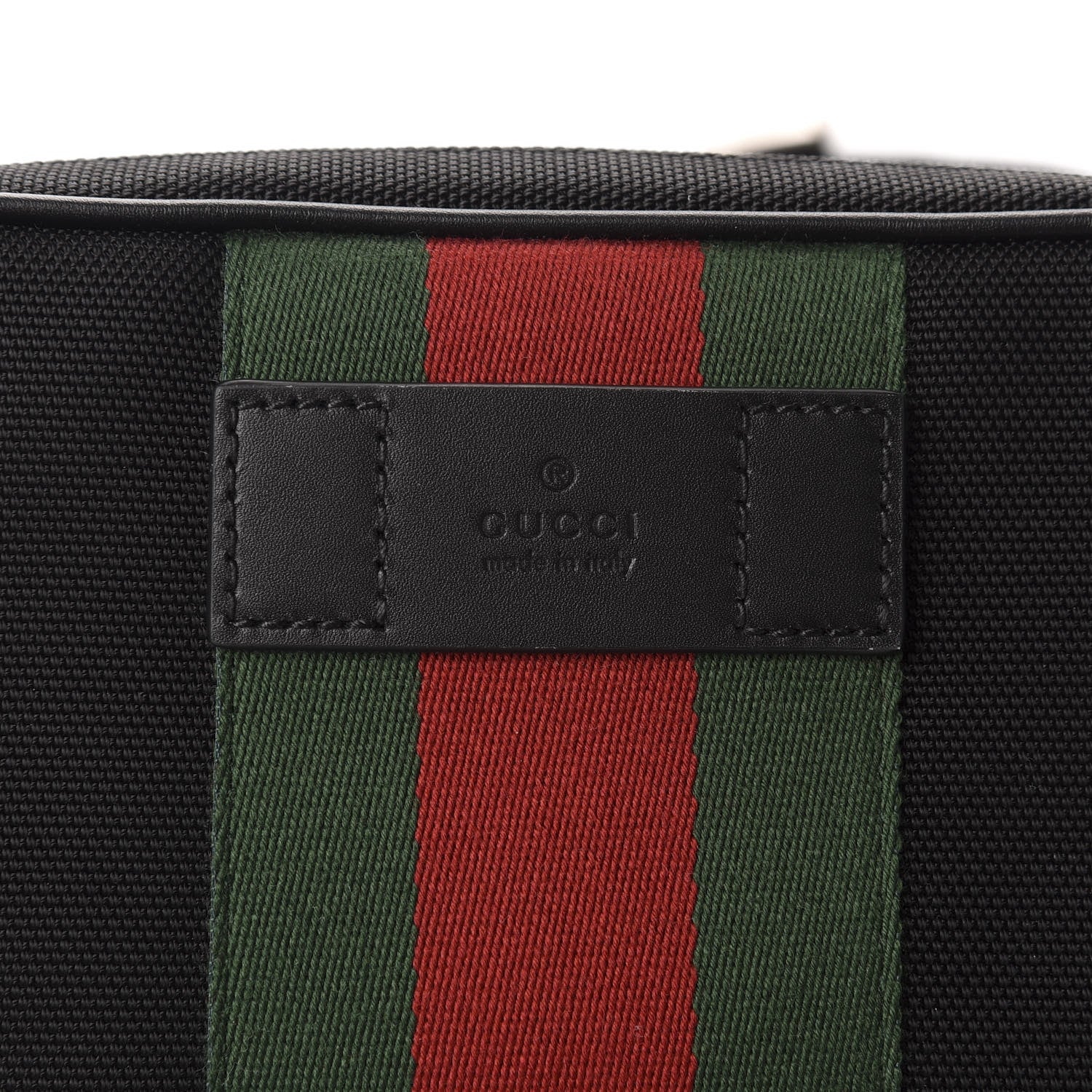 Gucci Canvas Web Slim Belt Bag Black 10 of 10