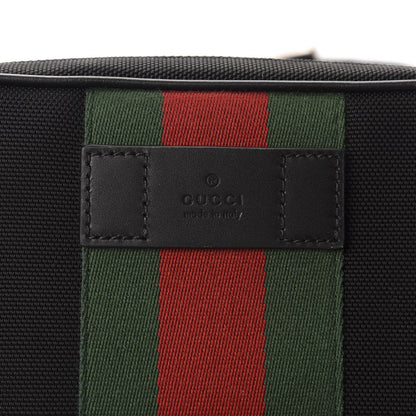 Gucci Canvas Web Slim Belt Bag Black 10 of 10