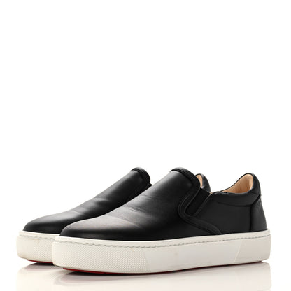 Christian Louboutin Calfskin Masteraltissima Flat Sneakers 37 Black 3 of 9