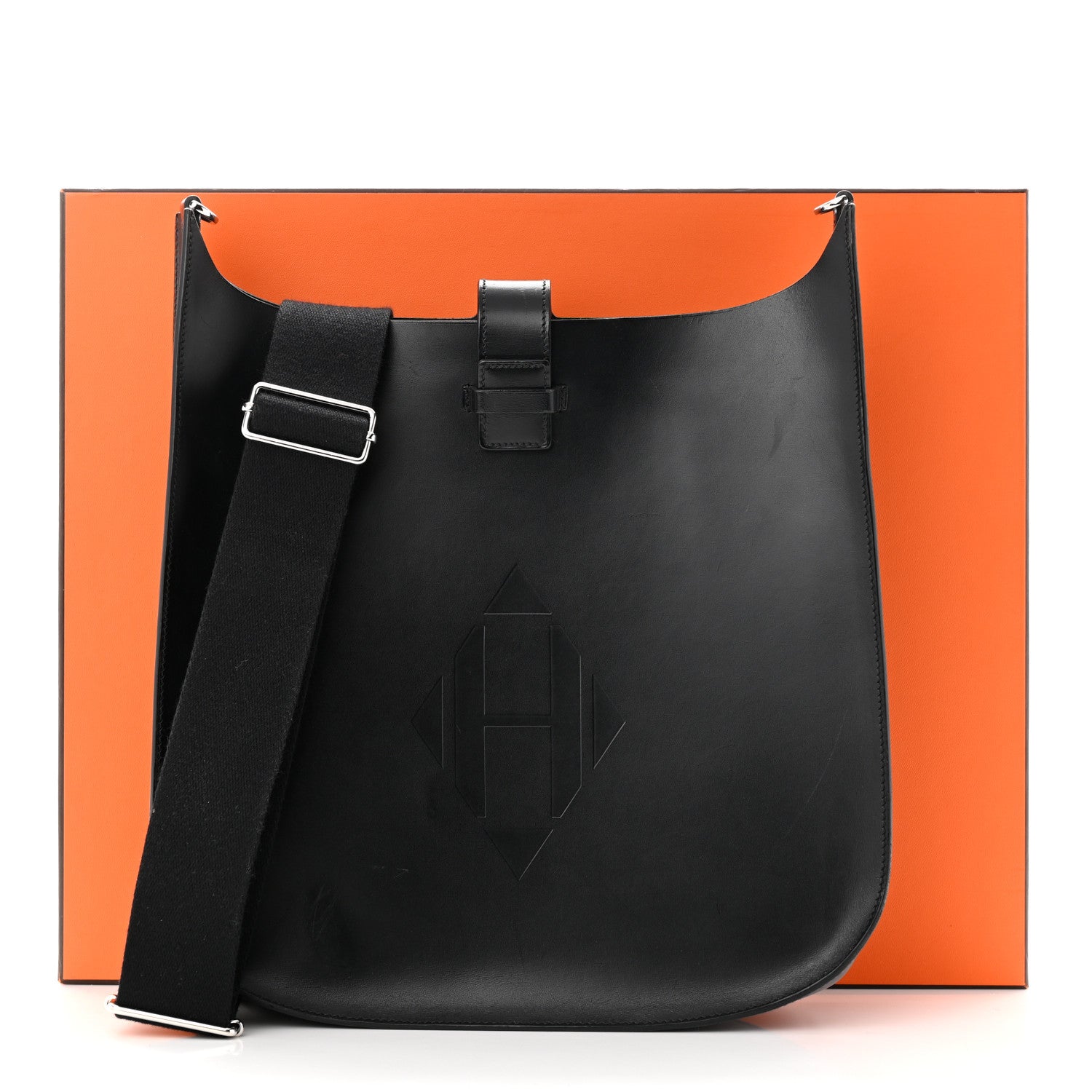 Hermes Vache Hunter Evelyne Sellier 29 PM Black 13 of 13