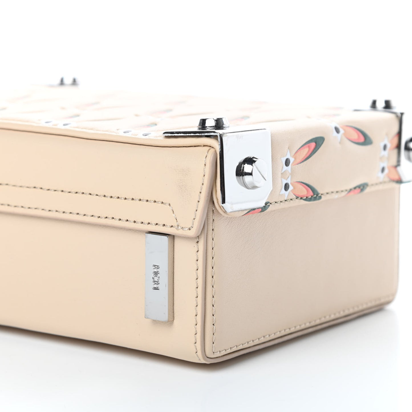 Lambskin Star Eyed Bunny Small Berlin Crossbody Natural