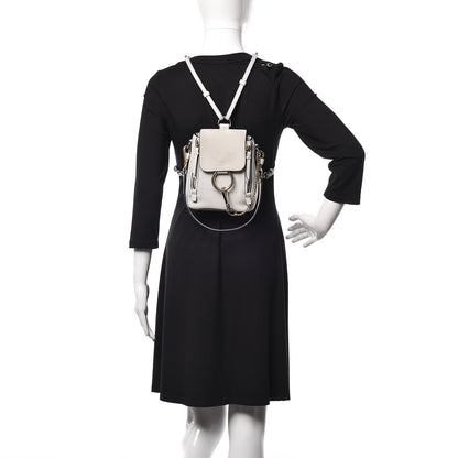 Chloe Suede Calfskin Mini Faye Backpack Airy Grey 3 of 11