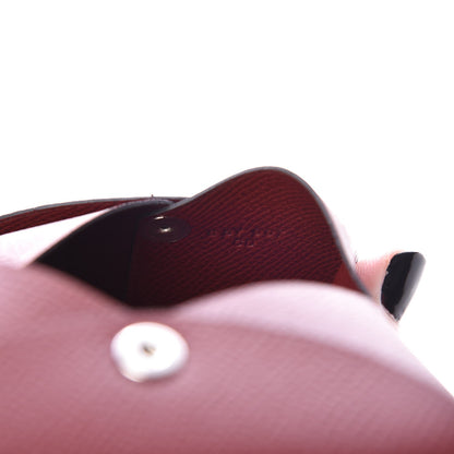 Hermes Epsom Calvi Card Case Rouge Grenat 7 of 8