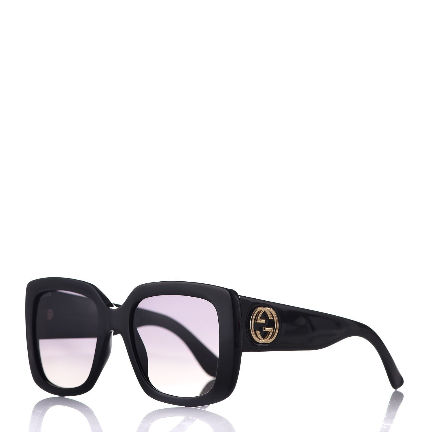 Gucci Acetate Square Frame Sunglasses GG3814/S Black 1 of 8