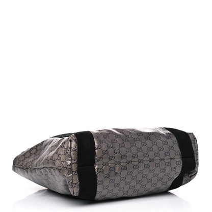 Gucci Crystal Monogram Medium Vertical Tote Black 3 of 4
