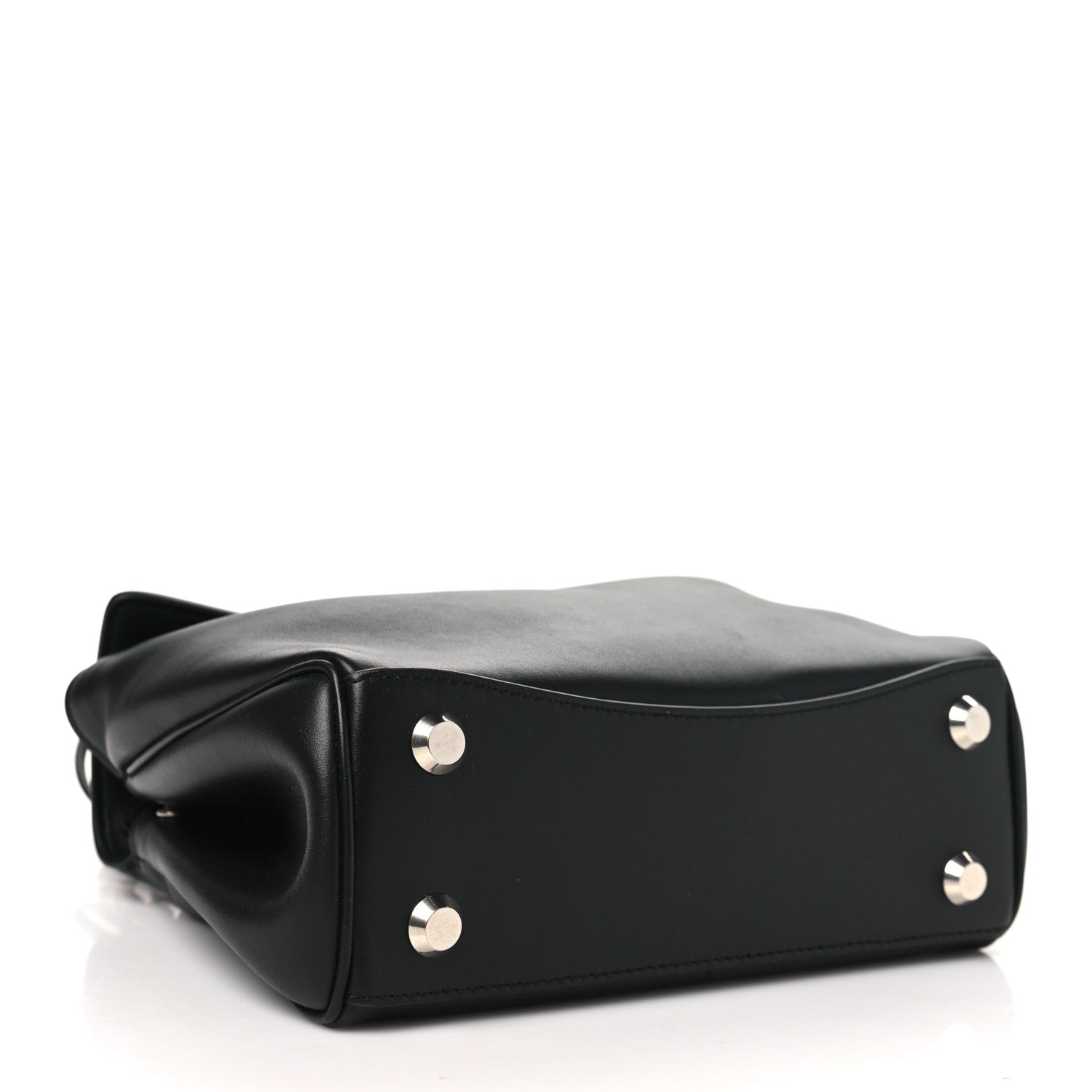 Balenciaga Natural Smooth Calfskin Mini Rodeo Top Handle Handbag Black 4 of 9