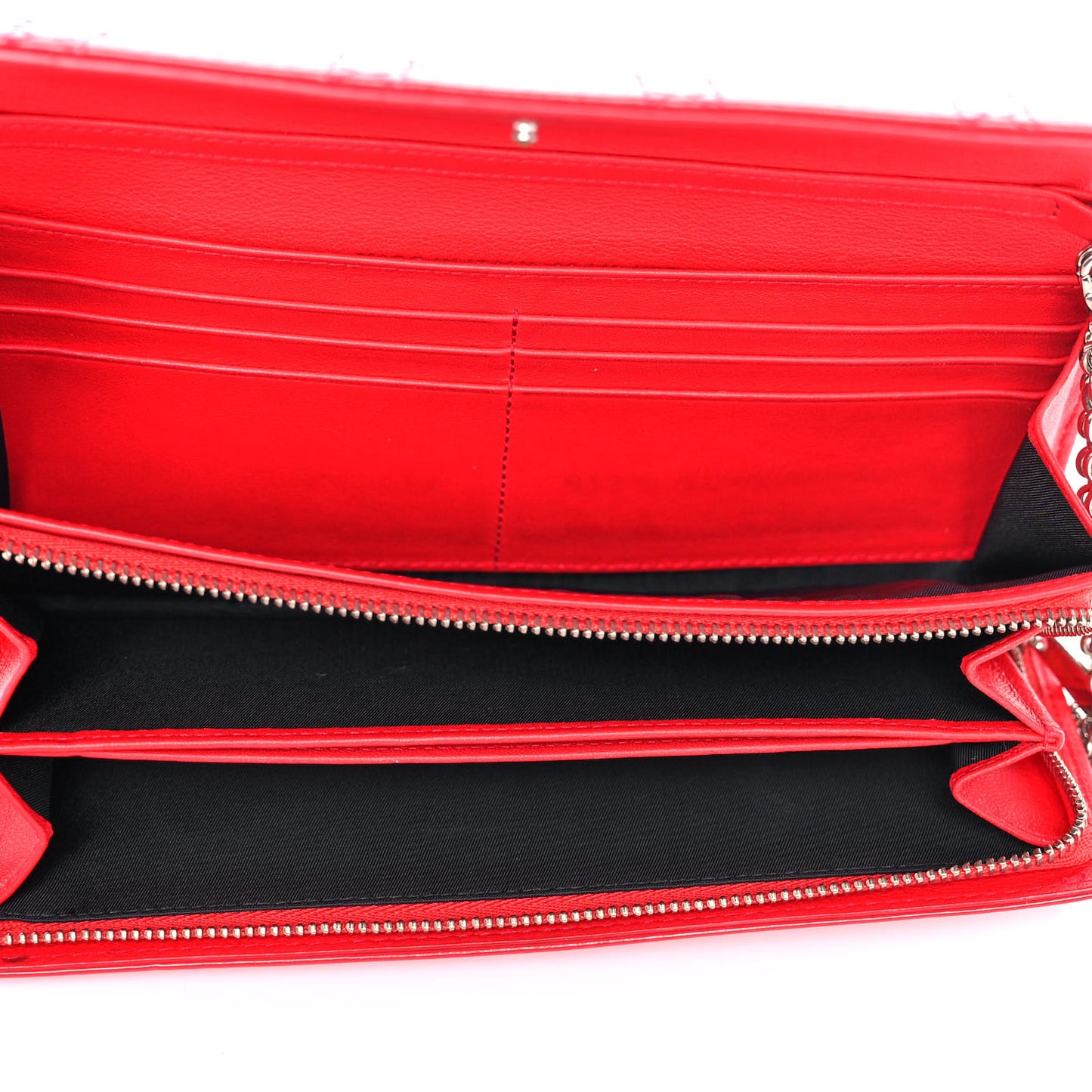 Patent Cannage Rendez-vous Chain Wallet Red