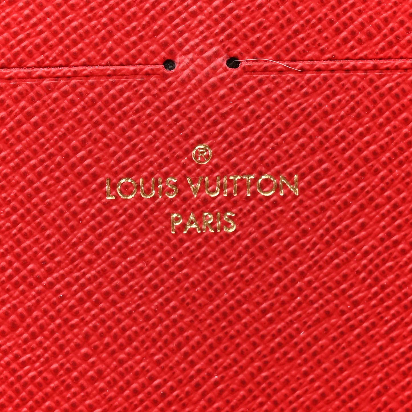 Damier Ebene Clemence Wallet Cherry