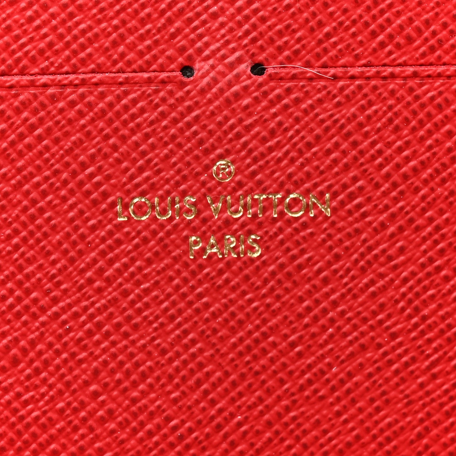 Louis Vuitton Damier Ebene Clemence Wallet Cherry 7 of 8