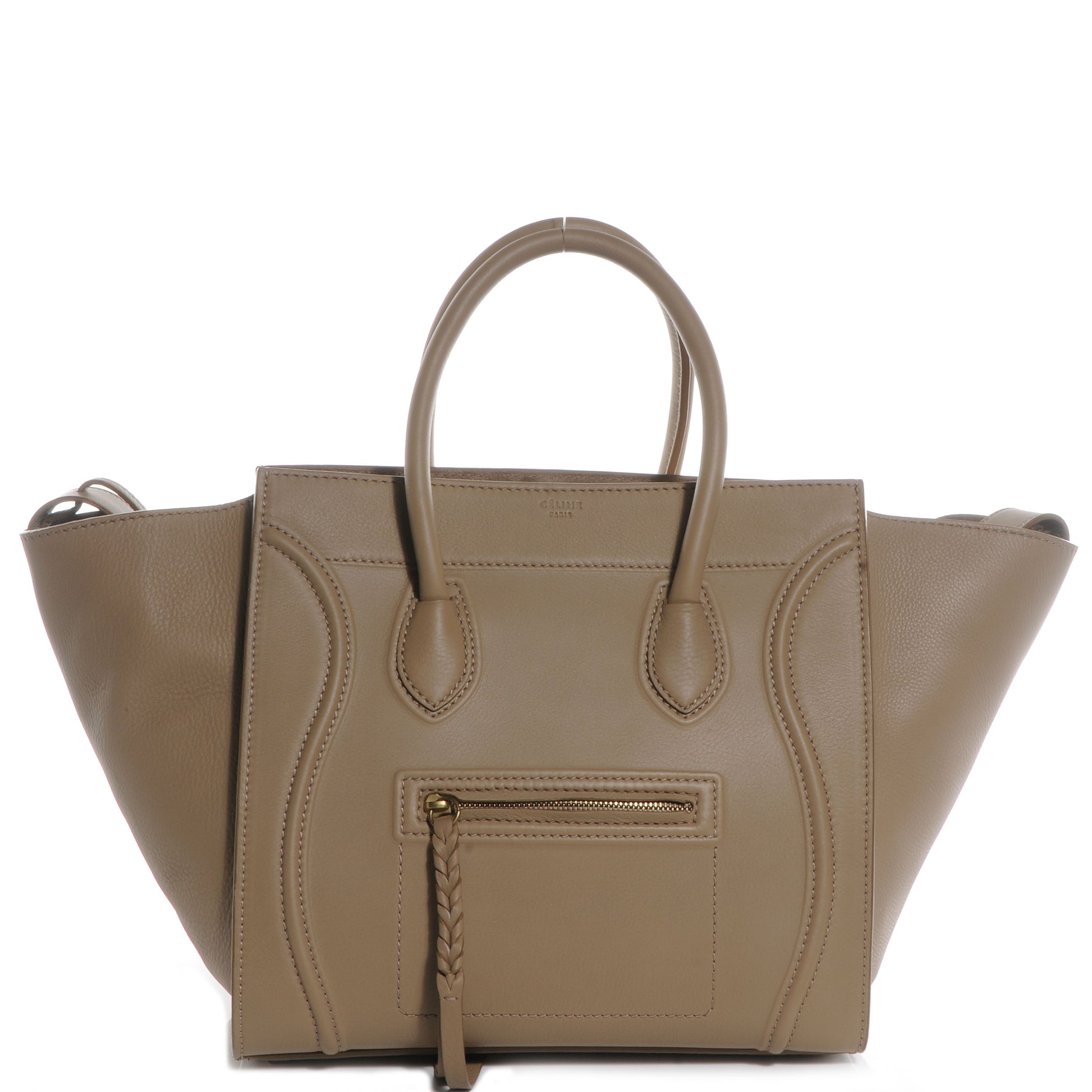 Celine Smooth Calfskin Medium Phantom Luggage Taupe 1 of 8