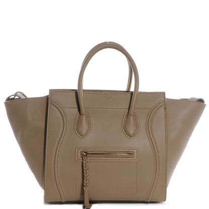 Celine Smooth Calfskin Medium Phantom Luggage Taupe 1 of 8