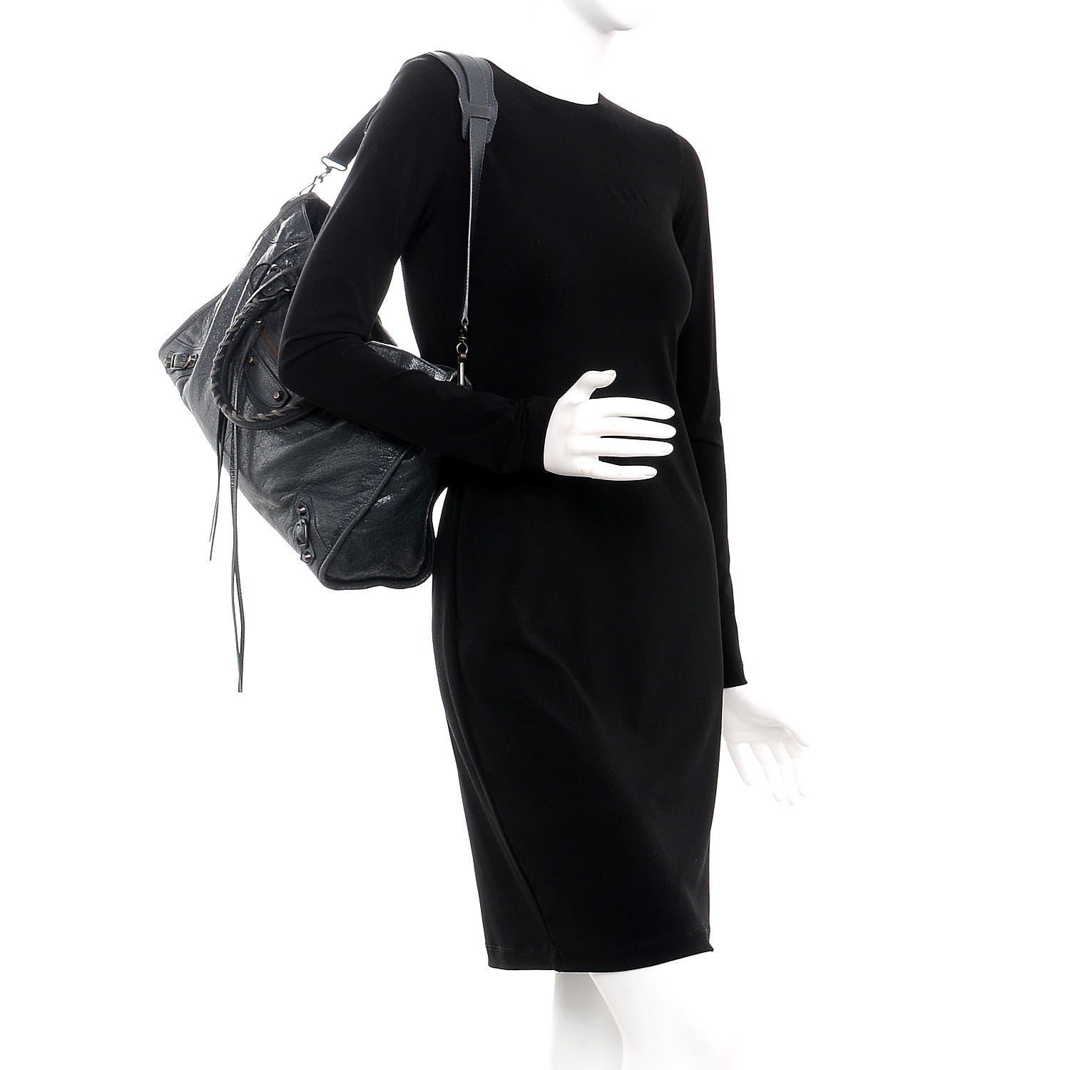 Balenciaga Agneau Classic Hardware City Anthracite 2 of 7