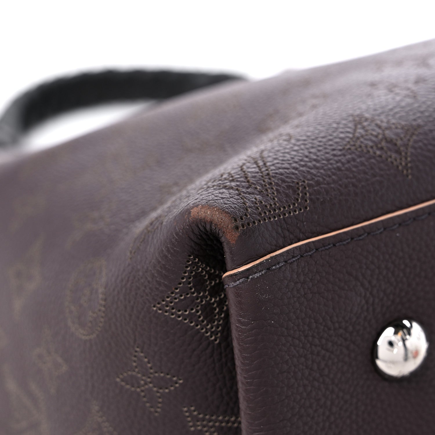 Louis Vuitton Mahina Carmel Hobo Chocolate 7 of 10