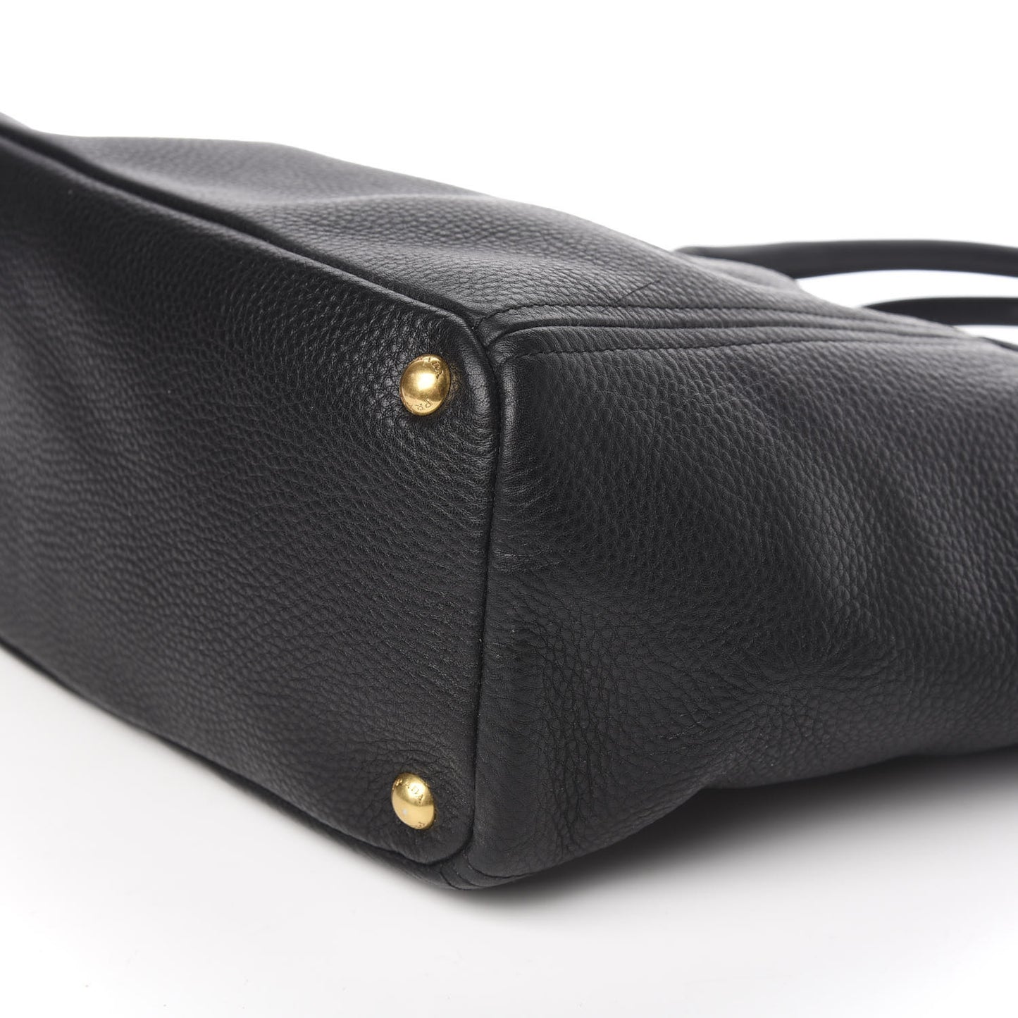 Vitello Daino Side Pocket Tote Black