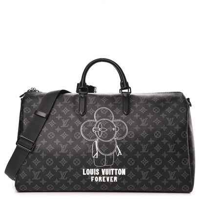 Louis Vuitton Monogram Eclipse Vivienne Keepall Bandouliere 50 1 of 10