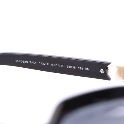 Chanel Pearl Sunglasses 5132-H Black 6 of 8