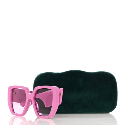 Gucci Acetate Square Frame Sunglasses GG0956S Pink 7 of 7