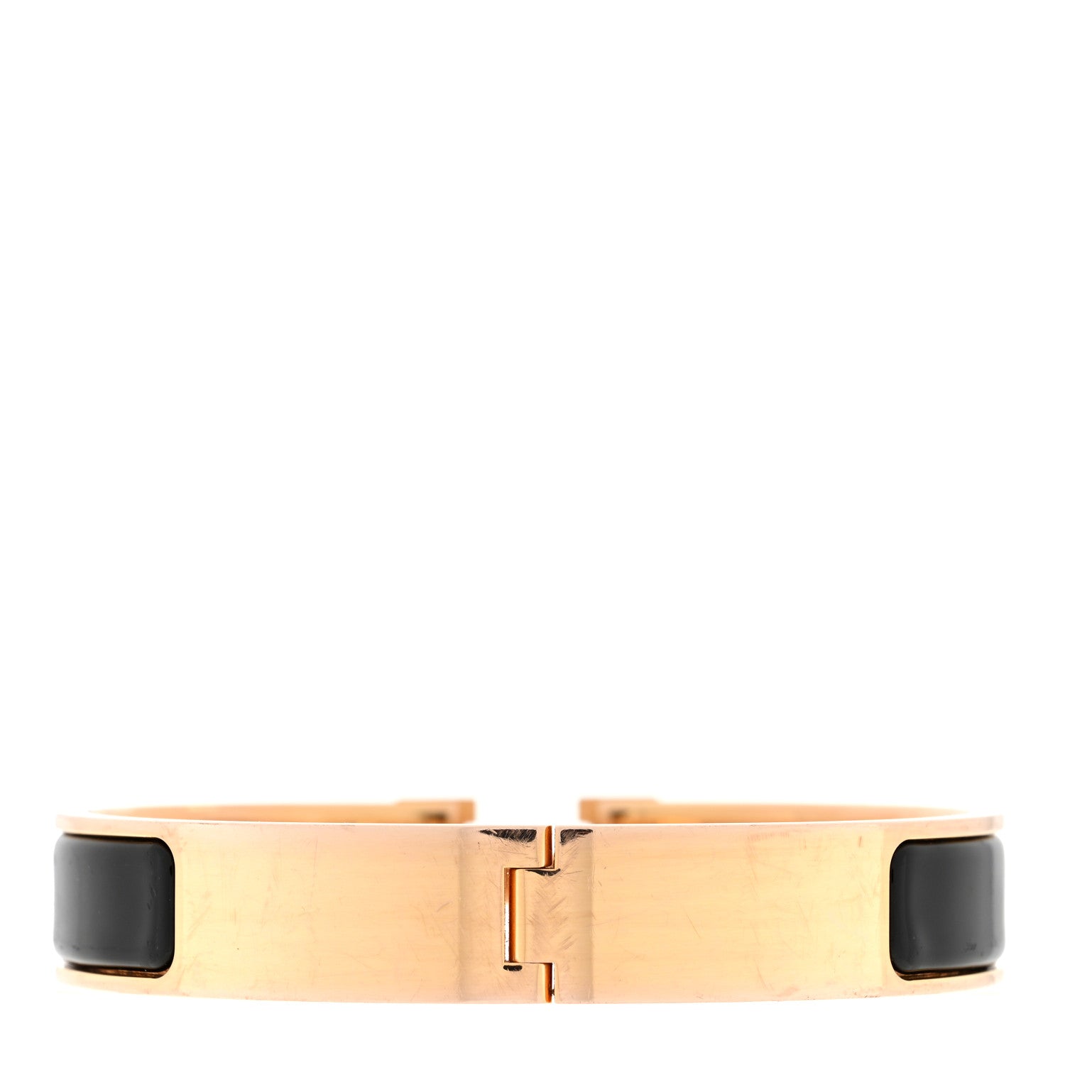 Hermes Enamel Narrow Clic Clac H Bracelet GM Black 2 of 3