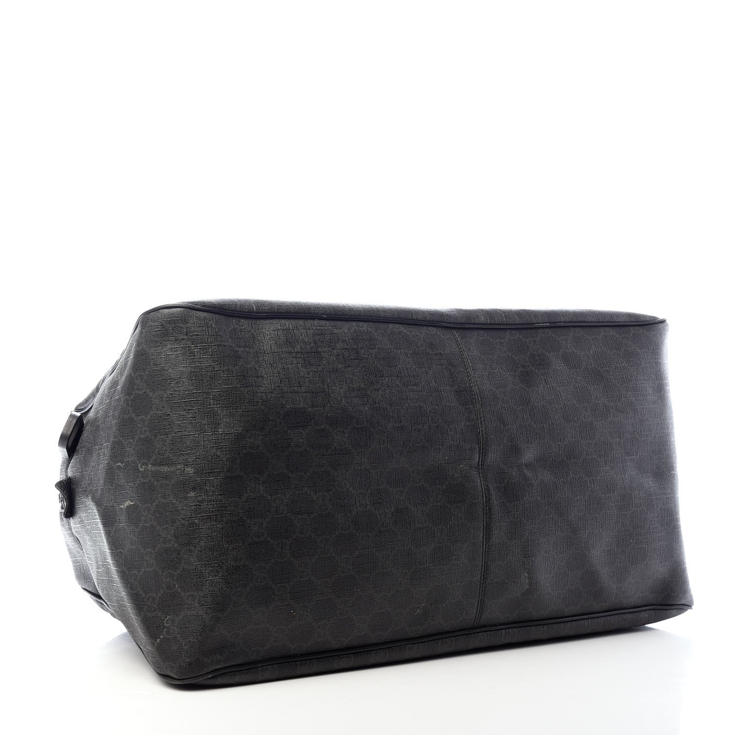 Gucci GG Supreme Monogram Large Duffle Black Grey 3 of 10
