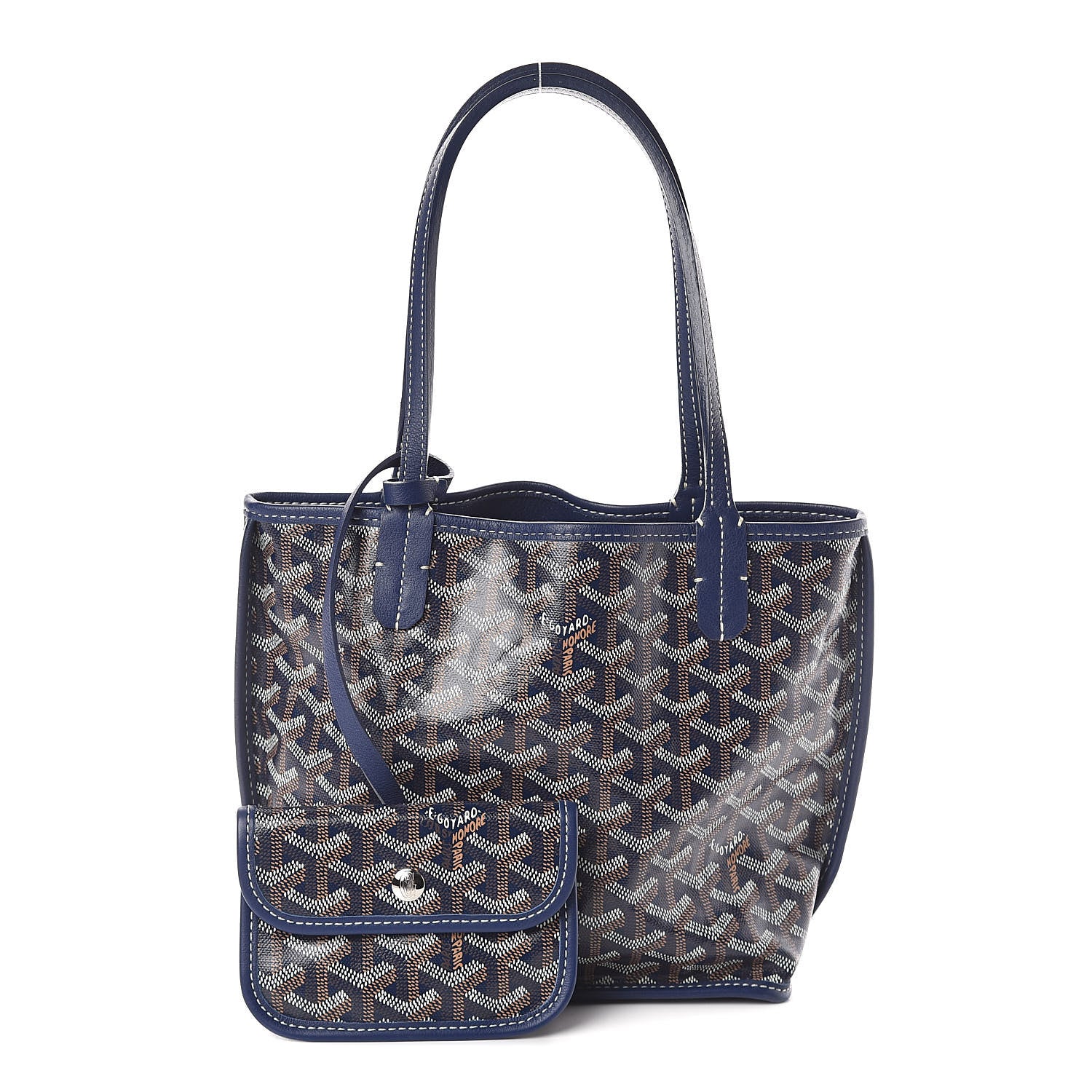 Goyard Goyardine Reversible Mini Anjou Navy 1 of 18