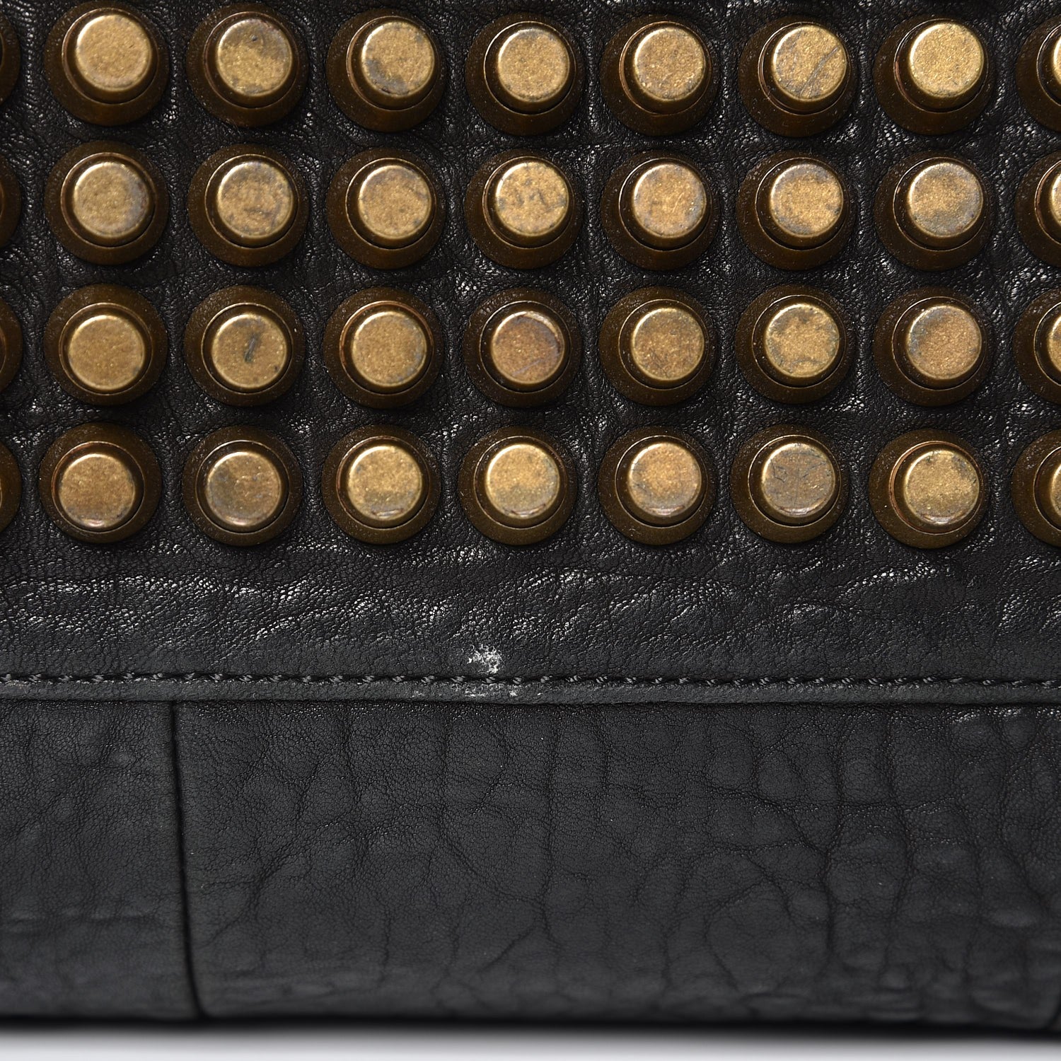 Alexander Wang Pebbled Lambskin Rocco Black Antique Brass Hardware 11 of 15
