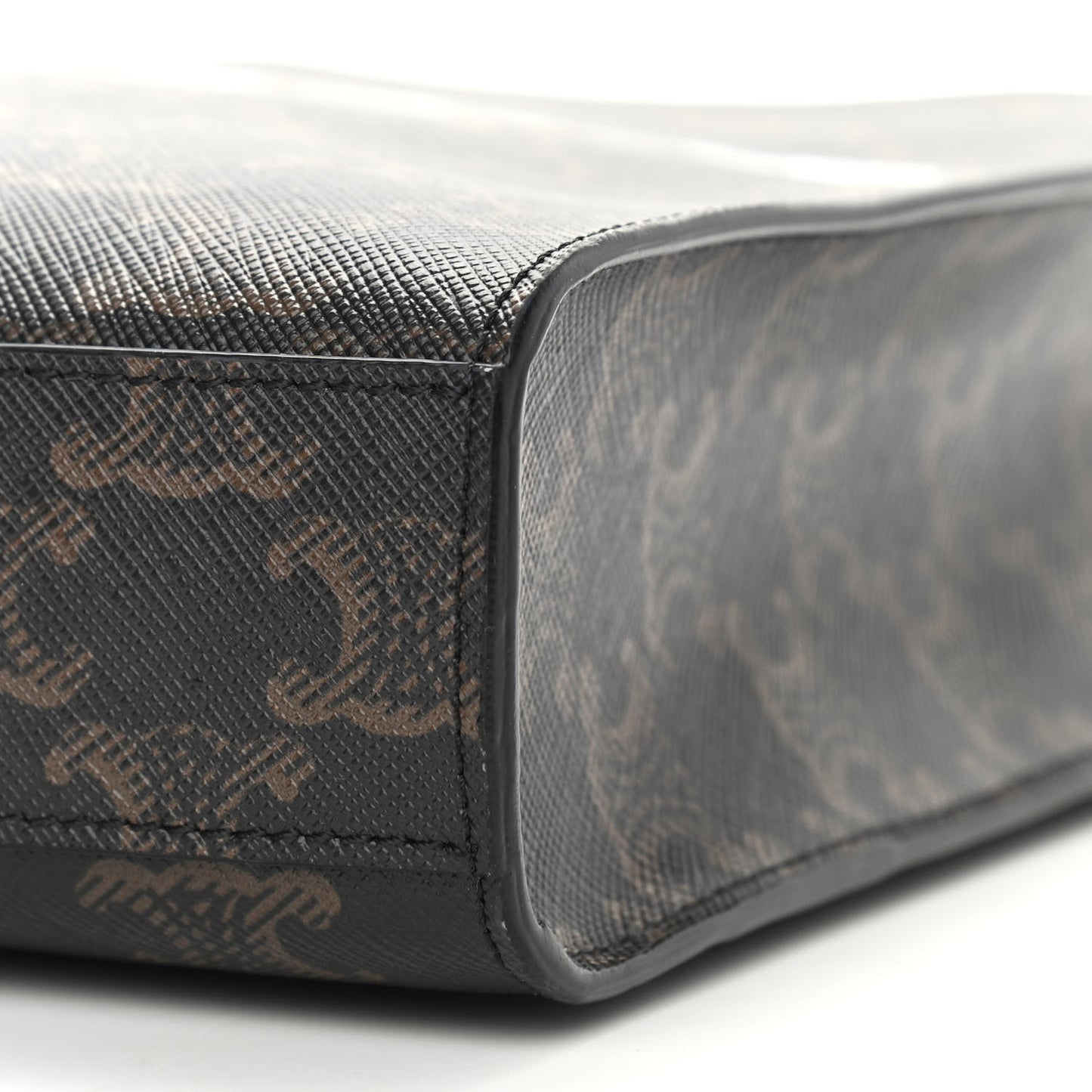 Triomphe Canvas Calfskin Mini Vertical Cabas Tan