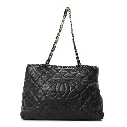 Chanel Calfskin Quilted Small Chain Me Tote Black 1 of 10