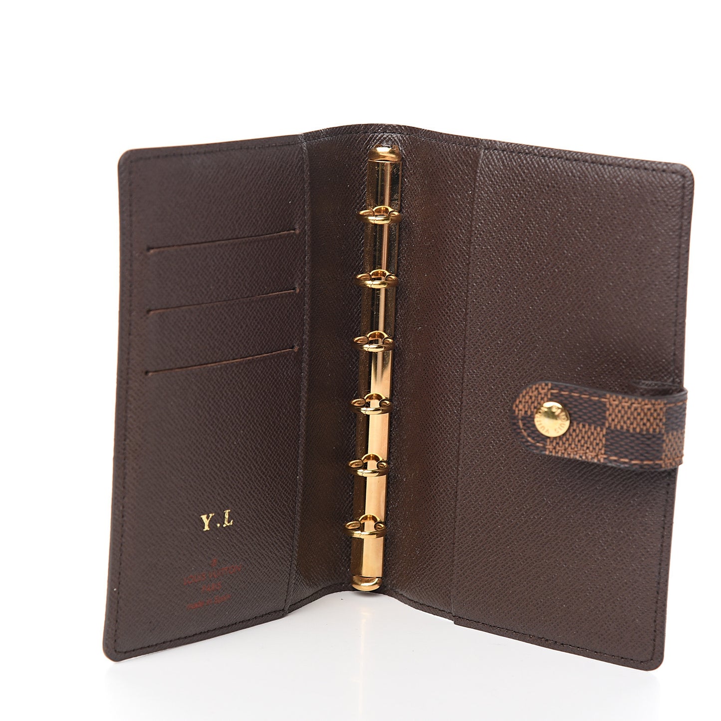 Damier Ebene Small Ring Agenda Cover