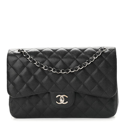 Chanel Caviar Quilted Jumbo Double Flap Black 1 of 11