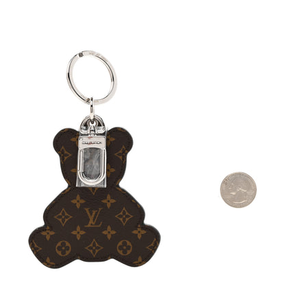 Louis Vuitton Monogram Teddy Bear Bag Charm Key Holder Brown 2 of 5