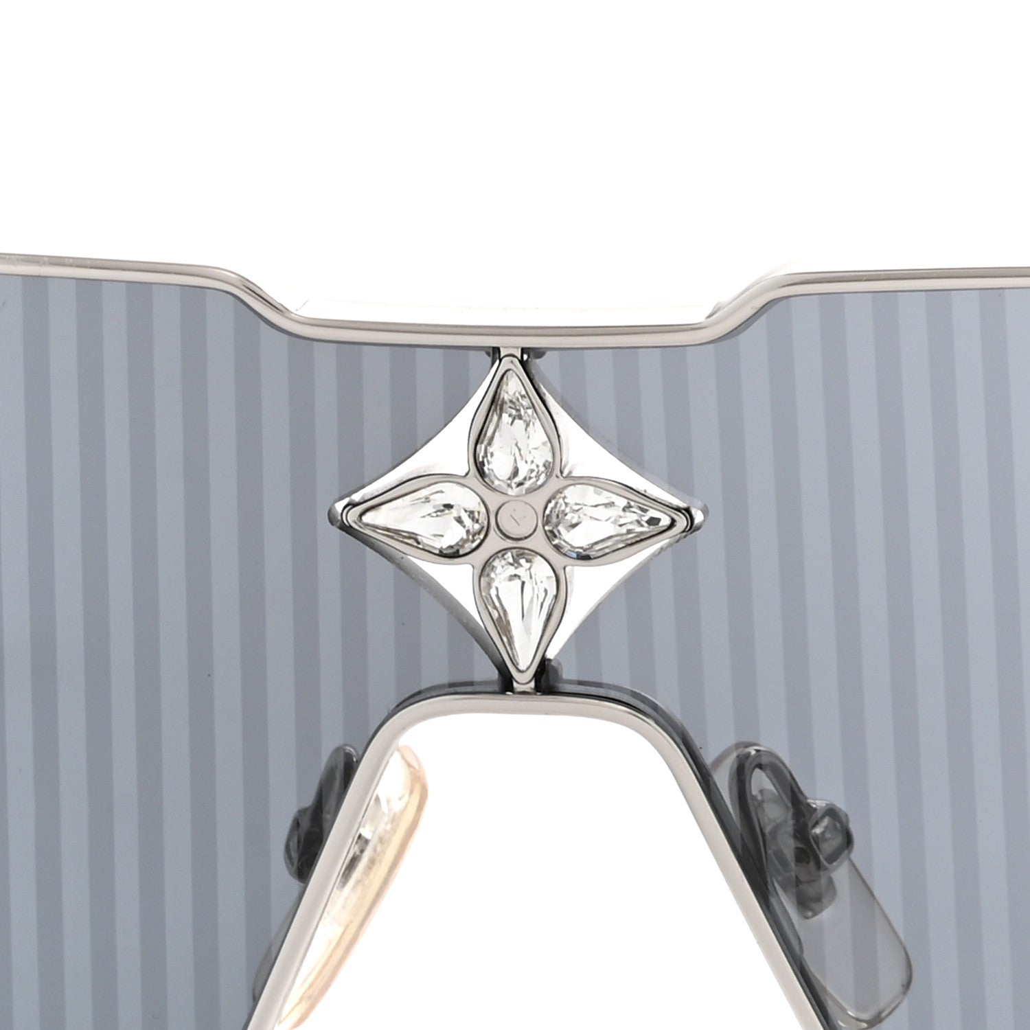 Louis Vuitton Metal Swarovski Crystal Cyclone Sunglasses Z1815U
