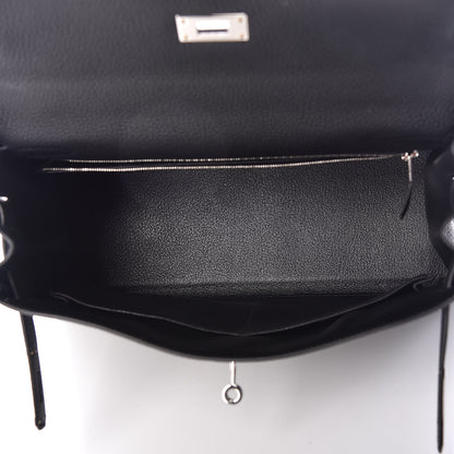 Hermes Togo Kelly Retourne 32 Black 6 of 34