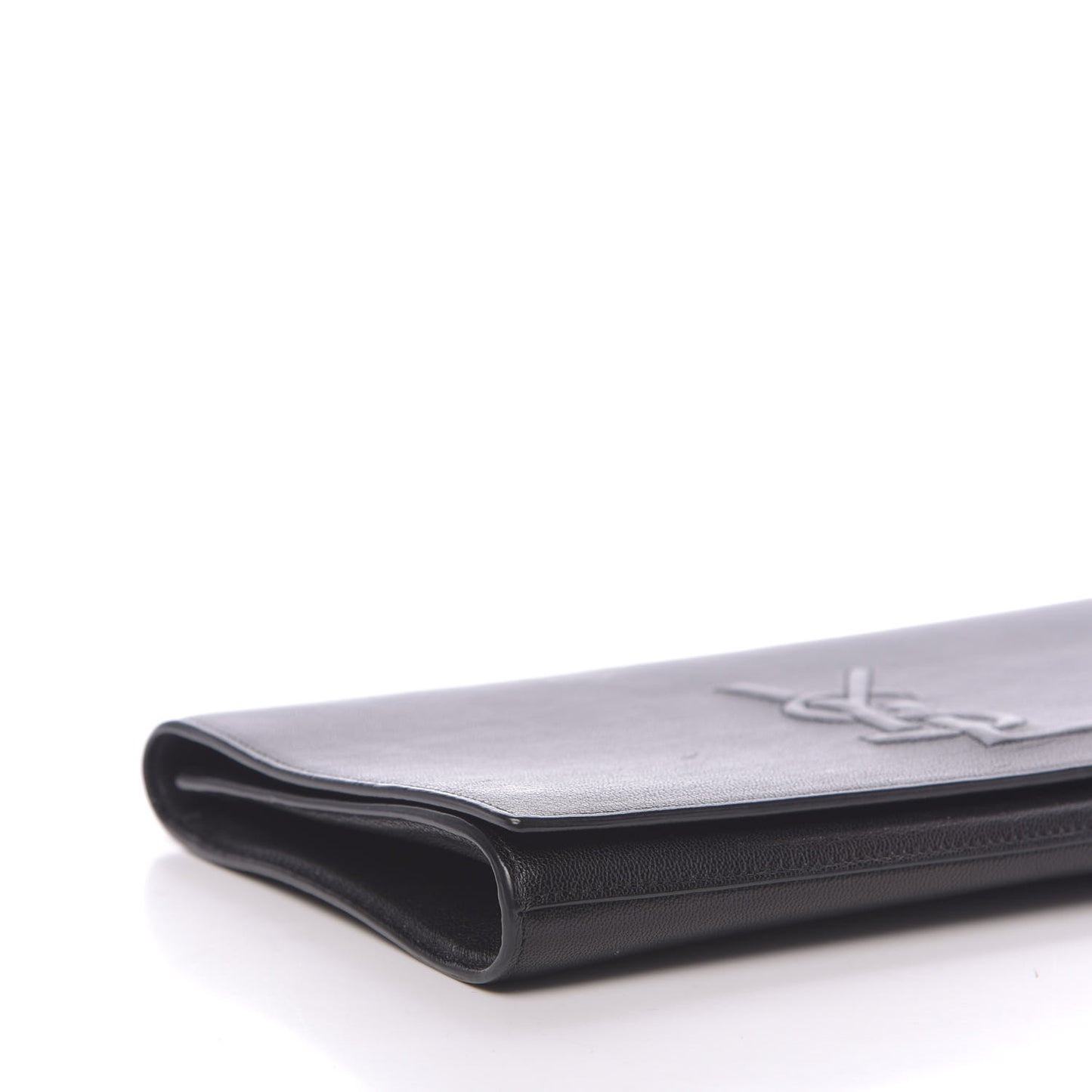 Calfskin Monogram Large Belle De Jour Clutch Black