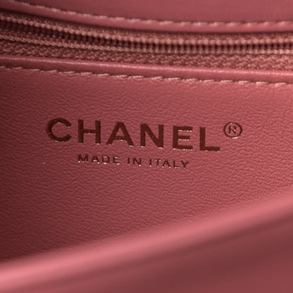 Chanel Lambskin Chevron Quilted Medium Trendy CC Flap Light Pink 6 of 11